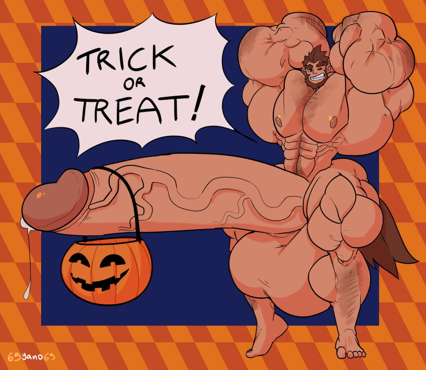 69yano69 bodybuilder boner erection furry halloween hyper hyper_balls hyper_cock hyper_genitalia hyper_penis hyper_testicles male male_only muscles muscular muscular_arms muscular_male muscular_thighs nude scott_howl solo solo_male werewolf