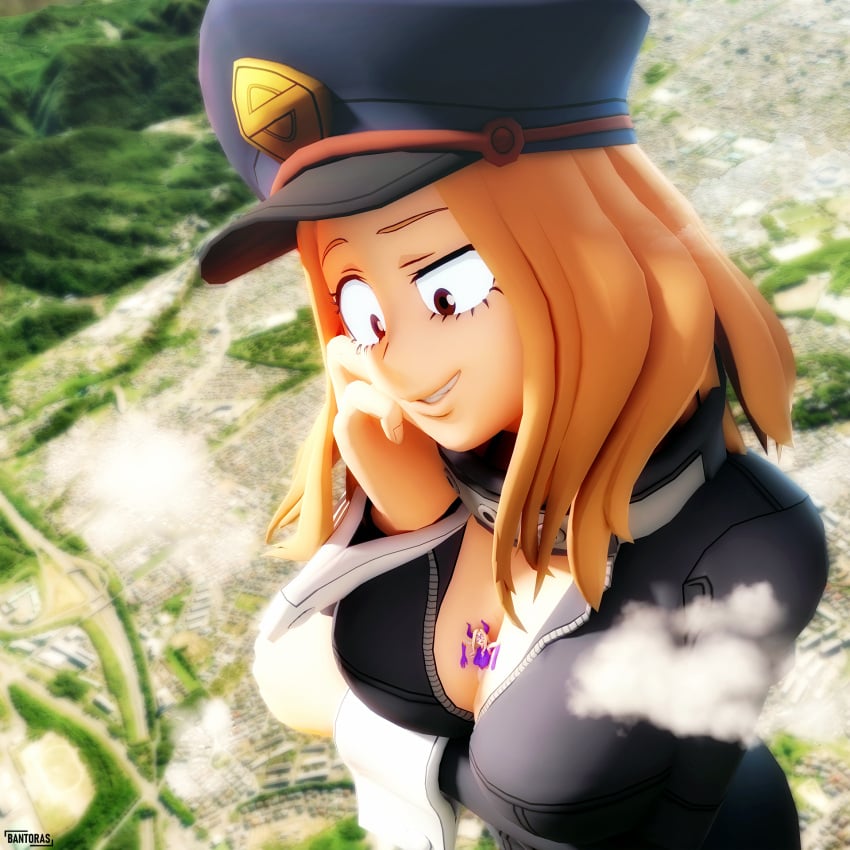 3d 3d_(artwork) bantoras boku_no_hero_academia breasts camie_utsushimi giantess mount_lady my_hero_academia