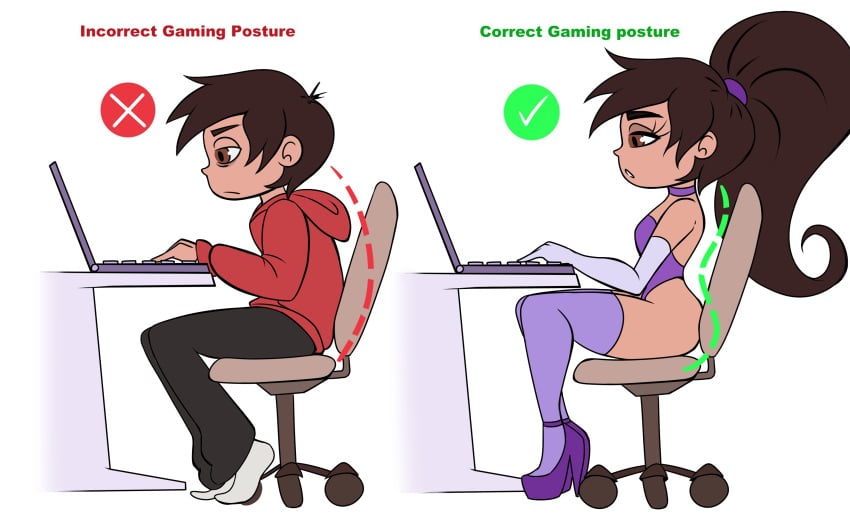 ass ass_expansion before_and_after bimbo bimbo_body bimbofication bimbofied breast_expansion breasts choker computer correct_gaming_posture_(meme) desk femboy feminization gaming_chair gender_transformation genderswap genderswap_(mtf) hair_growth high_heels huge_ass leotard lip_expansion male marco_diaz mtf_transformation princess_marcia princess_marco rule_63 sitting slemka small_breasts star_vs_the_forces_of_evil thick_thighs thigh_expansion thighhighs transformation wide_hips