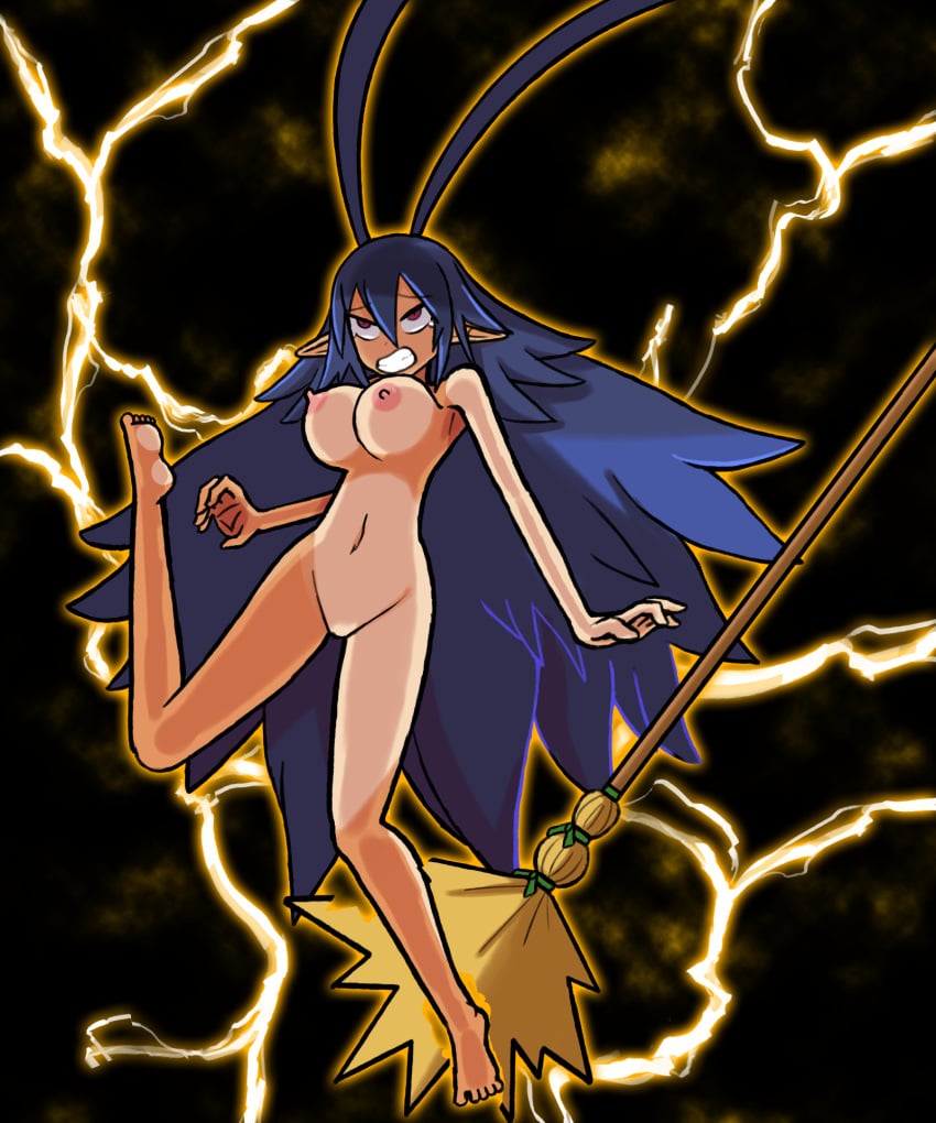 breasts completely_nude completely_nude_female disgaea disgaea_d2 electricity electrocution laharl laharl-chan large_breasts nippon_ichi_software pussy zappy_pappy