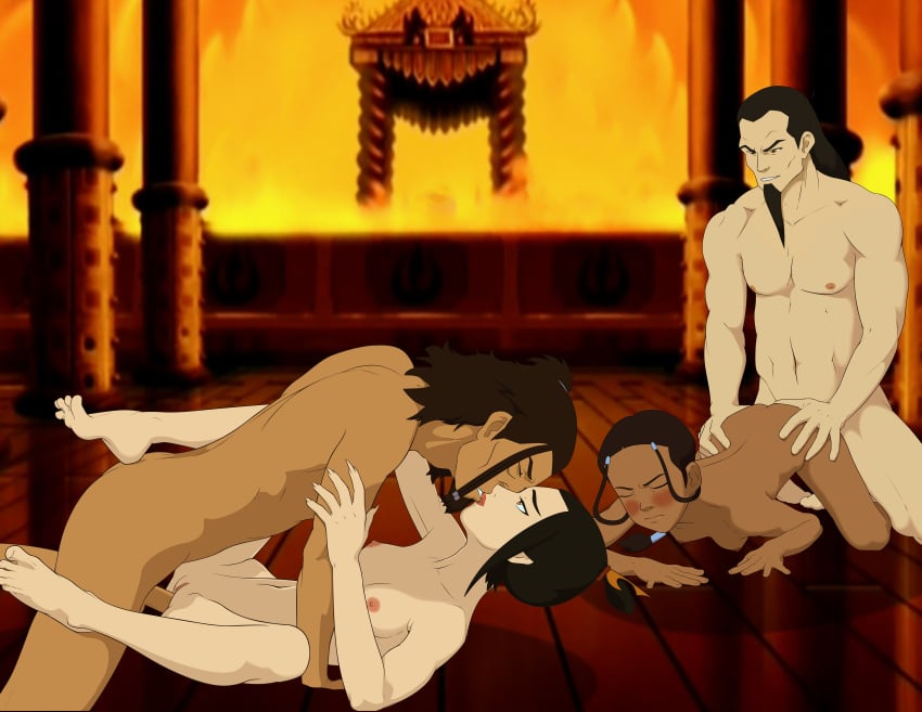 2boys 2girls accurate_art_style age_difference anaxus areolae ass avatar_legends avatar_the_last_airbender azula barefoot breasts chieftain chocolate_and_vanilla closed_eyes completely_nude crown_braid dark-skinned_female dark-skinned_male daughter daughter_swap doggy_style doggy_style_position edit enemies erection father father_and_daughter feet female ffmm_foursome fire_nation floor_sex foursome from_behind from_behind_position fucked_from_behind goatee group_sex hakoda heavy_blush hero_on_villain hetero human interracial katara king kissing kissing_while_penetrated light-skinned_female light-skinned_male male male/female missionary_position multiple_boys multiple_girls nipples older_male on_floor ozai penis penis_in_pussy petite pinned_down princess pussy secretly_loves_it sex shaved size_difference spread_legs spread_toes straight swingers toes vaginal_penetration villain_on_hero water_tribe younger_female