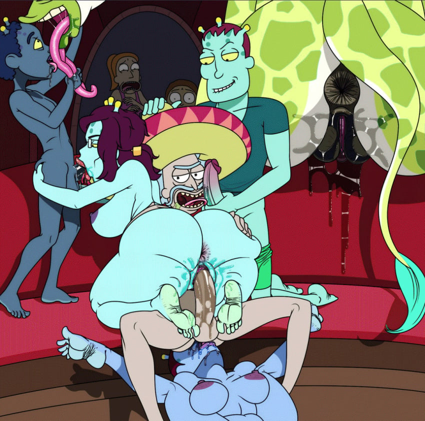 4boys 4girls age_difference alien_giraffe_(rick_and_morty) anilingus anilingus_from_female anus barefoot bisexual_male couch feet giraffe high_ponytail huge_ass indoors interspecies lawgick licking_penis morty_smith no_one old_man older_man_and_younger_woman older_woman_and_younger_boy on_couch orange_hair orgy rick_and_morty rick_sanchez shocked shocked_expression shocked_face shocked_female soles sombrero summer_smith tagme toes tongue_kiss uncensored unity_(rick_and_morty) vaginal_penetration vaginal_sex walk-in zoophilia