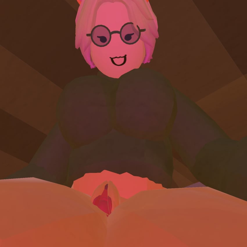 blonde_hair breasts pussy rec_room rec_room_avatar sitting turtleneck