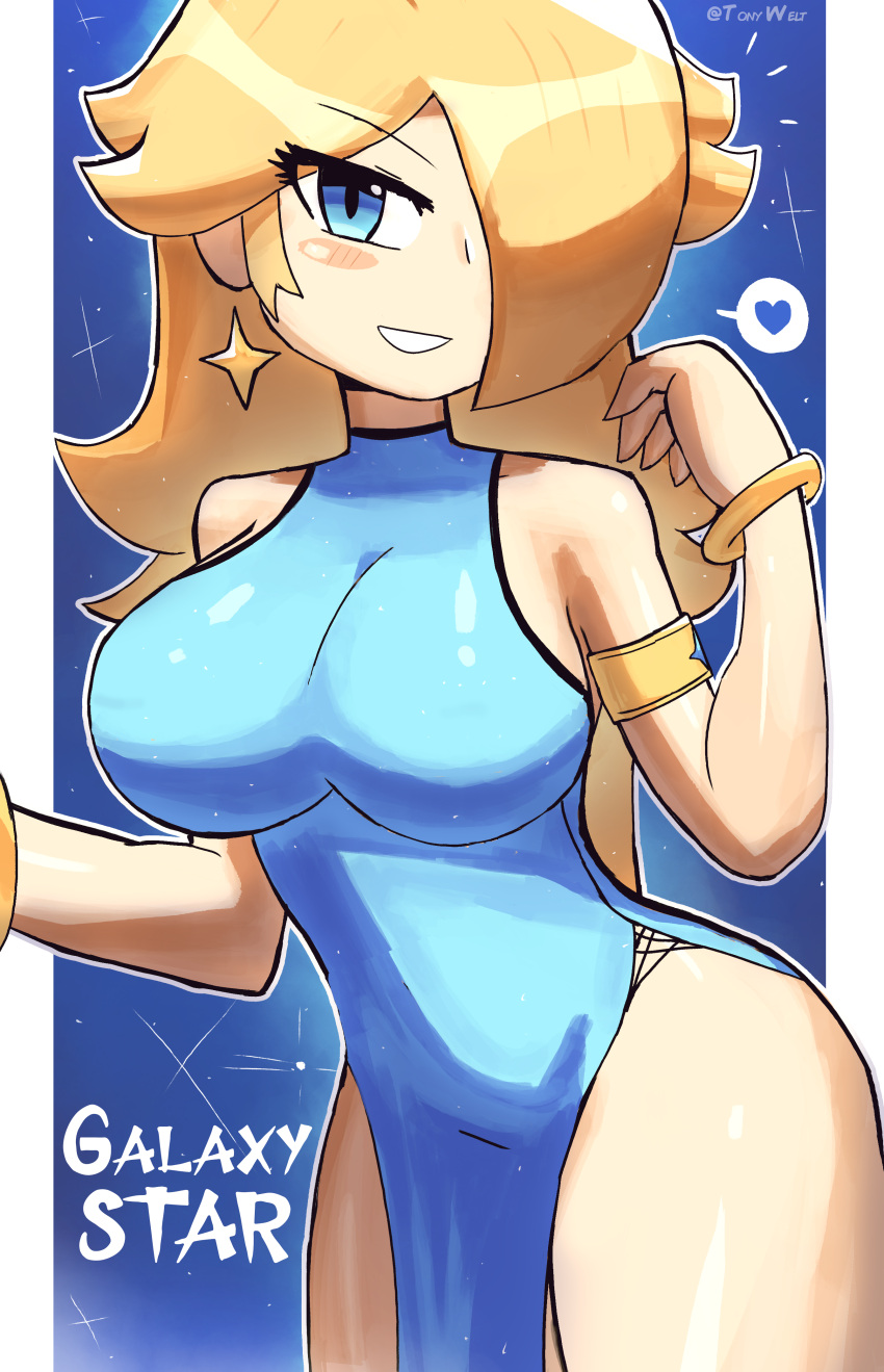 bathing_suit blonde_hair blue_eyes female hair_over_one_eye mario_(series) nintendo princess_rosalina super_mario_galaxy tagme tony_welt