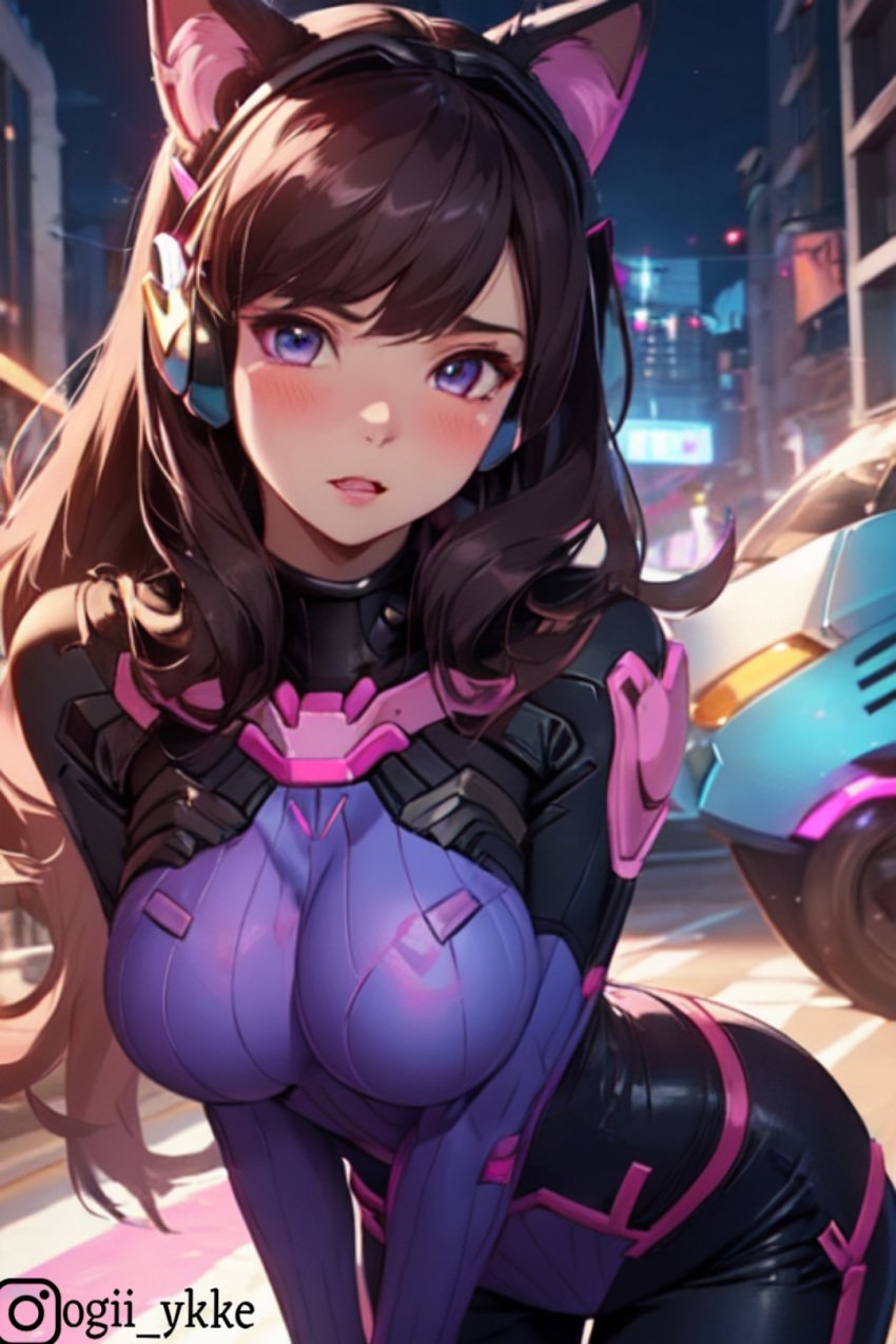 ai_generated cosplay d.va d.va_(cosplay) female_only overwatch overwatch_2 solo video_game_character video_games