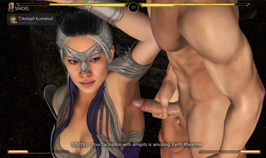 3d armpit armpit_fetish armpit_sex armpits milf mortal_kombat mortal_kombat_1_(2023) partial_male sindel white_hair yourenotsam