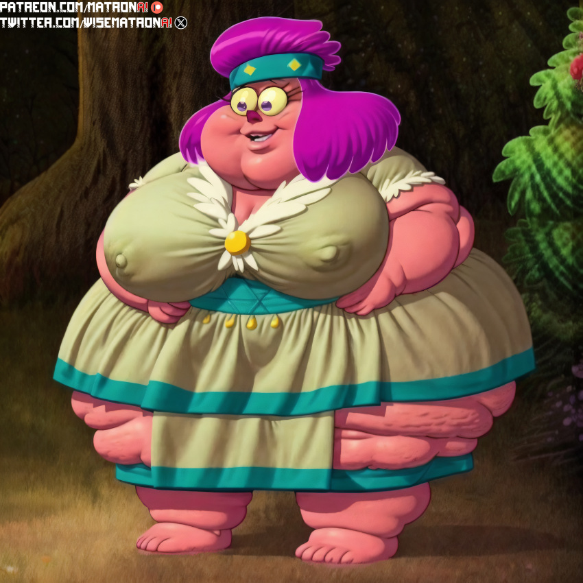 4k ai_generated bbw big_breasts big_breasts breasts breasts female female_only grada harvey_beaks_(series) highres imp large_breasts massive_thighs matronai_(artist) mature mature_female mature_woman milf mother nickelodeon obese obese_female overweight overweight_female patreon patreon_username pink_hair pink_skin pinup stable_diffusion twitter_username wide_hips