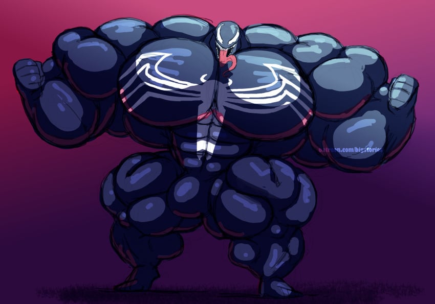 abs big_pecs bigstories hyper_muscles male_only marvel muscles muscular muscular_arms muscular_legs muscular_male muscular_thighs silver_stag six_pack solo solo_male venom venom_(marvel)