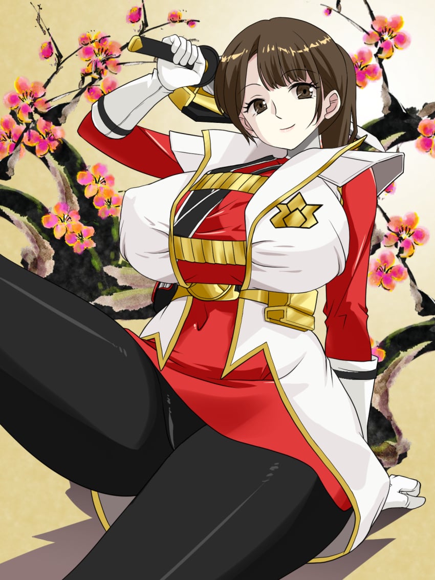asian asian_female breasts heroine karou_shiba large_breasts milf nipples pubic_hair samurai samurai_sentai_shinkenger shinken_princess_red shinken_red skirt super_sentai superheroine thick_thighs thighs unmasked voluptuous voluptuous_female