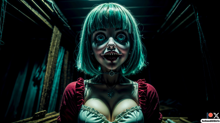 ai_generated cleavage creepy cursed doll doll_girl halloween haunted horror