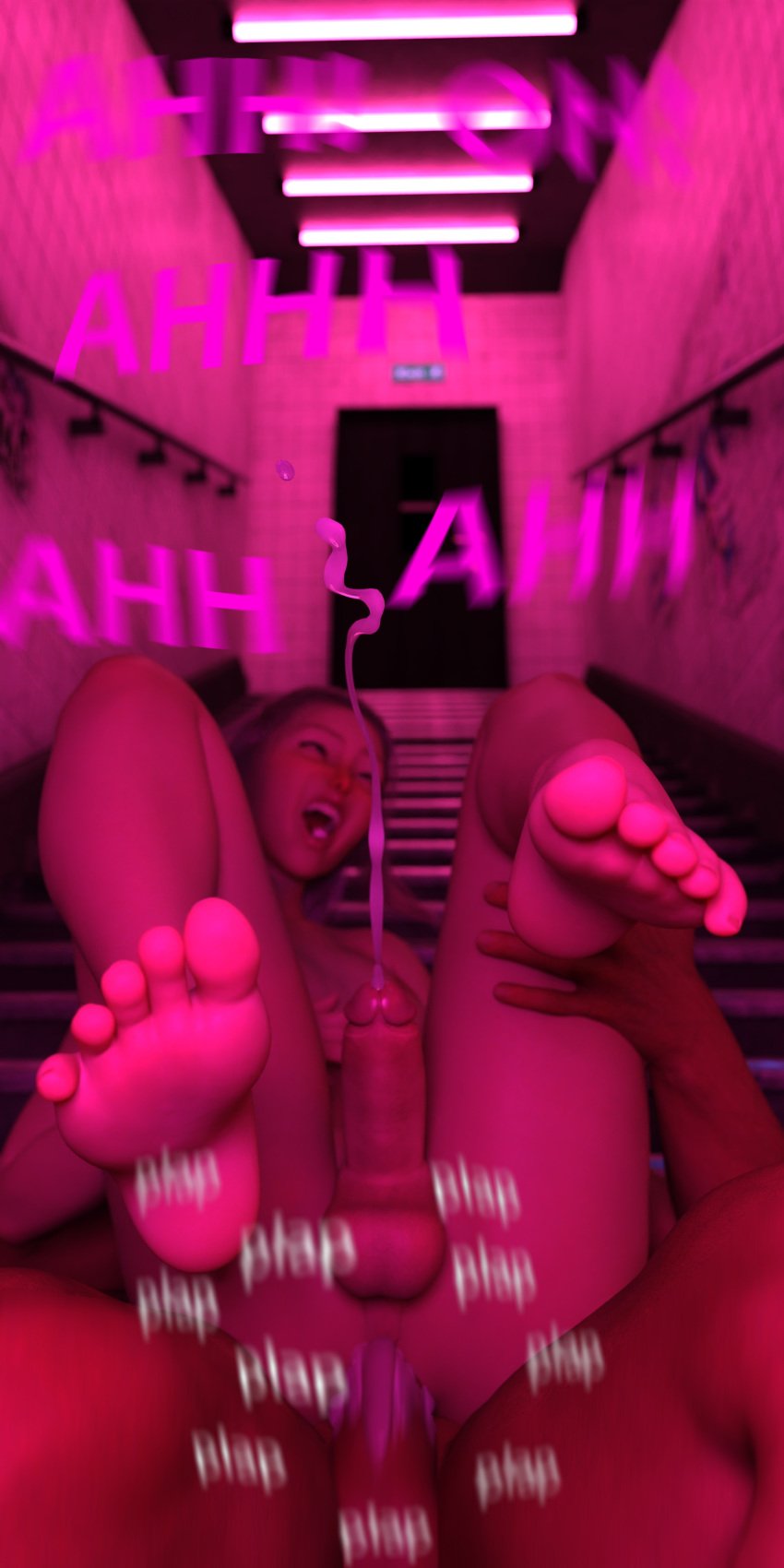 2boys 3d anal anal_sex barefoot big_penis blush brown_eyes caption cum cum_in_ass cum_inside cumming cumshot cute cute_male dark-skinned_male dark_skin ejaculation_while_penetrated erect_while_penetrated eye_contact feet feet_together feet_up femboy feminine_male foot_fetish foot_focus human human_only interracial light-skinned_femboy light-skinned_male light_skin looking_pleasured looking_up male_penetrated neon_lights night_club on_back on_floor on_ground open_mouth orgasm orgasm_face orgasm_from_anal original original_character penis pink_lipstick public public_nudity public_restroom purple_hair riskyfake rosy_cheeks sissy sound_effects toilet yaoi