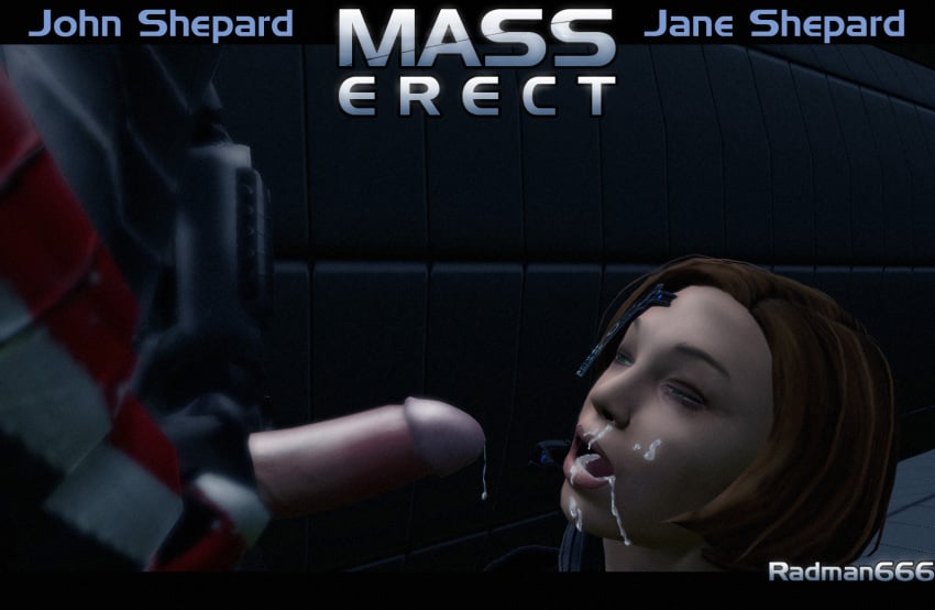 3d 3d_(artwork) commander_shepard cum cum_in_mouth fellatio female femshep garry's_mod john_shepard maleshep mass_effect oral penis radman666 selfcest straight