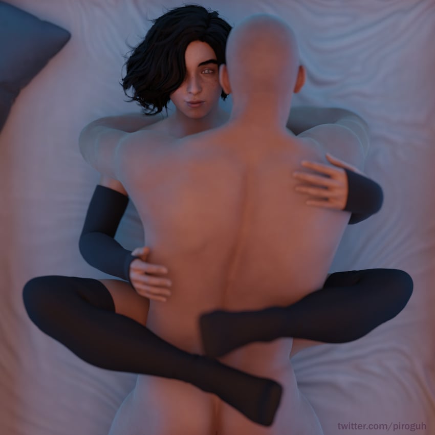 1:1 2boys 3d bald bed bedroom bigger_male black_hair blender femboy feminine_male gloves hug large_penis leg_lock lies_of_p light-skinned_male light_skin male male/male male_on_top male_only male_penetrating male_penetrating_male mating_press multiple_boys muscle muscular muscular_male muscular_thighs nude nude_male pale-skinned_male penis petite pinocchio pinocchio_(lies_of_p) piroguh slim stockings tagme thighhighs twitter_username white_body white_skin yaoi