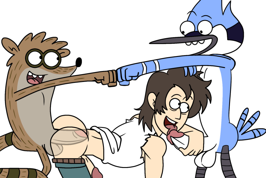 3boys anal anal_sex anthro anthro_dominating_human anthro_dominating_male anthro_penetrating anthro_penetrating_human bird bird_humanoid bird_tail blowjob blowjob_while_penetrated blue_fur brown_fur brown_hair cartoon_network clothed clothed_male clothed_sex clothes clothing color colored digital_art dominant dominant_anthro dominant_male dominated domination erect_penis erection fellatio fellatio_while_penetrated fist_bump gay gay_anal gay_blowjob gay_domination gay_male gay_orgy gay_sex grabbing grabbing_head grabbing_penis head_grab homosexual homosexual_male homosexual_sex human human_penetrated iyumiblue johnny_skydiver licking licking_penis looking_at_partner male male/male/male male_dominated male_dominating_male male_human/male_anthro male_only male_penetrated male_penetrating male_penetrating_male maledom males males_only malesub mmm_threesome mordecai_(regular_show) multiple_males naked_anthro nude_anthro open_mouth pants_down penis penis_grab penis_in_ass penis_lick penis_licking png raccoon raccoon_humanoid raccoon_tail regular_show rigby_(regular_show) sex simple_background smile smiley_face smiling smiling_at_partner spitroast submissive submissive_male tail threesome tongue tongue_on_penis tongue_out white_background white_shirt white_skin yaoi