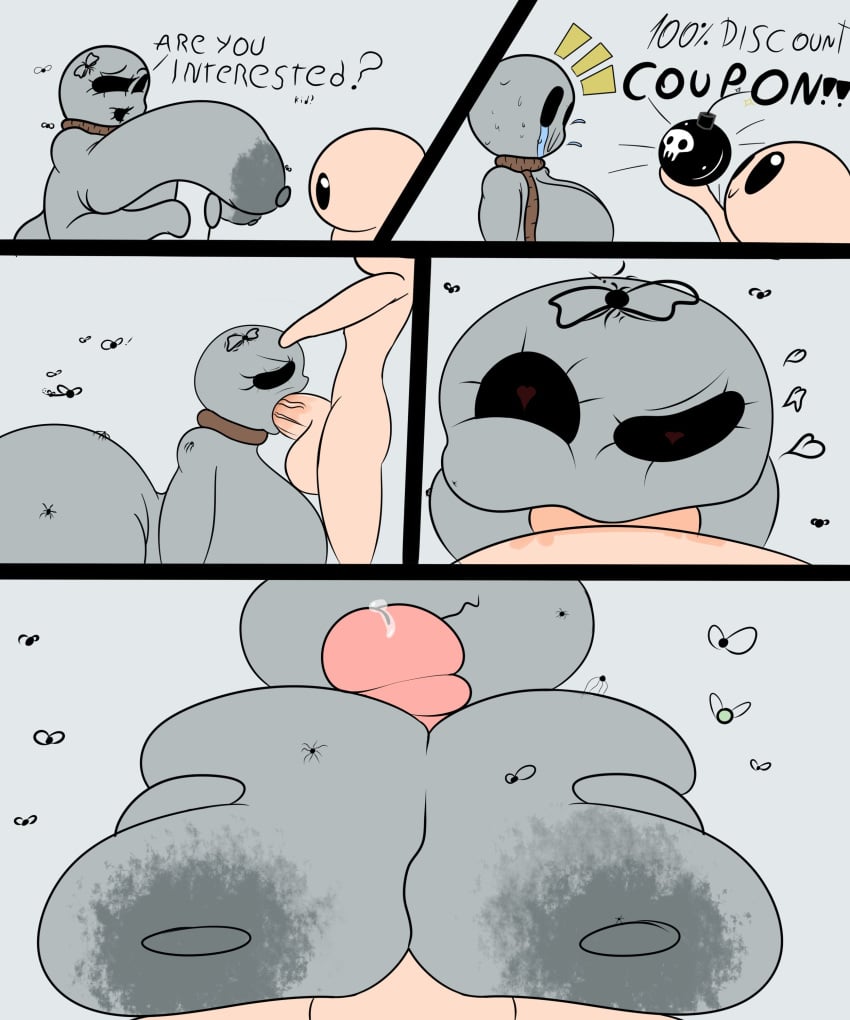 blowjob boobjob breast comic female heart-shaped_pupils isaac_(the_binding_of_isaac) jacknova093 keeper_(the_binding_of_isaac) rape the_binding_of_isaac