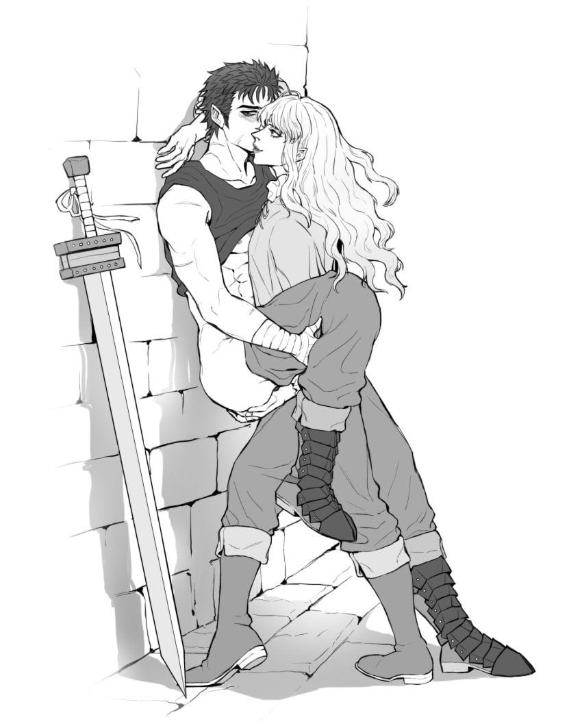 2boys babulon berserk gay griffith guts_(berserk) implied_sex male male/male male_only yaoi