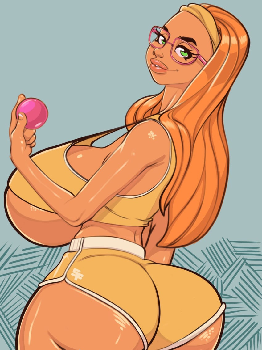 2d_(artwork) big_ass big_hero_6 disney glasses honey_lemon huge_ass huge_breasts magnummarker marvel