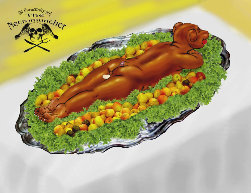 canine cannibalism cooking dinner canine female food meat plate roast