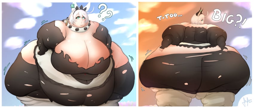 1girls 2023 ass back_view bbw belly bottom_heavy breasts cleavage elphelt_valentine fat fefero_kun female female_focus front_view gigantic_ass guilty_gear guilty_gear_xrd hi_res high_resolution highres hips huge_ass huge_belly huge_breasts huge_thighs hyper hyper_ass hyper_hips looking_back massive_ass morbidly_obese morbidly_obese_female obese obese_female overweight overweight_female plump ripped_clothing solo solo_female solo_focus ssbbw thick_thighs thighs voluptuous wide_hips