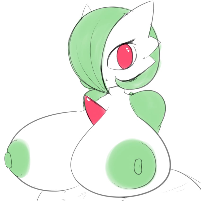 1girls 2023 areolae big_breasts breasts breasts_bigger_than_head dannyiac female female_only game_freak gardevoir generation_3_pokemon green_hair green_nipples huge_breasts humanoid nipples pokémon_(species) pokemon pokemon_(species) red_eyes solo