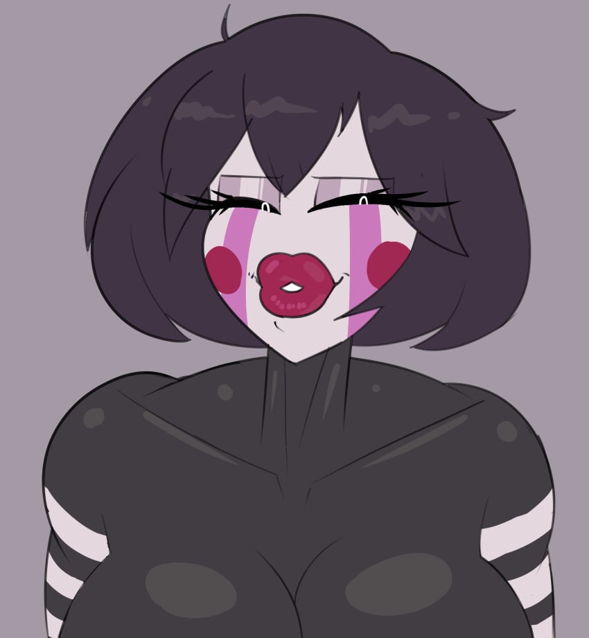 1girls big_breasts dick_sucking_lips dsl dudetherealest_(artist) five_nights_at_freddy's five_nights_at_freddy's_2 marionette_(fnaf) milf painted_face puppet_(fnaf) puppet_(thepuppetlover)