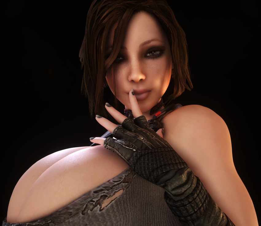 1girls 2023 3d 3d_(artwork) alternate_ass_size alternate_breast_size big_ass breasts_bigger_than_head breasts_bigger_than_torso brown_hair bulletstorm cleavage close-up clothed clothed_female electronic_arts epic_games face_focus female female_only female_solo fingerless_gloves gigantic_breasts gloves gun hair_over_one_eye holding_gun holding_object holding_weapon hourglass_figure huge_breasts human human_female human_only large_ass looking_at_viewer pants people_can_fly small_waist solo solo_female thin_waist top_heavy trishka_novak vaako wasp_waist weapon wide_hips