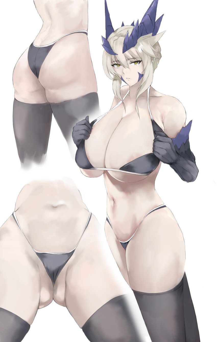 areola_slip artoria_pendragon_(lancer_alter) fate/grand_order fate_(series) female female_only memory342