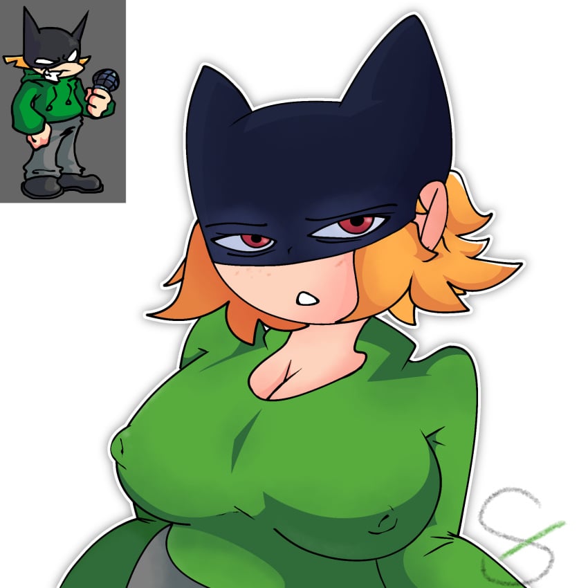 batmancarpero big_breasts clothed cosplay fanart fnf friday_night_funkin friday_night_funkin_mod nipples_visible_through_clothing seductive seductive_look tagme the_styx