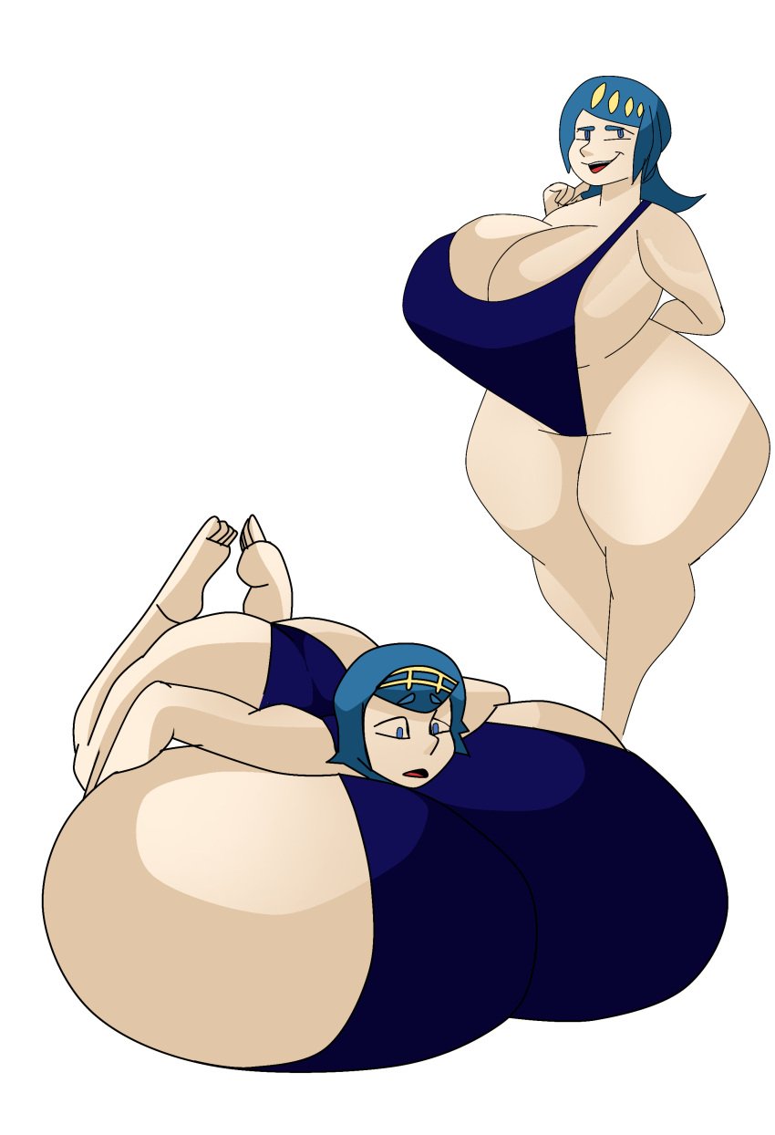 big_ass big_breasts boob_window breast_expansion breasts breasts_bigger_than_head curvy daughter daughter_is_bigger expansion fallen_down female female_only huge_ass huge_breasts hyper_breasts lana's_mother_(pokemon) lana_(pokemon) mother mother_and_daughter nintendo pokemon sideass sideboob thick_thighs thighs