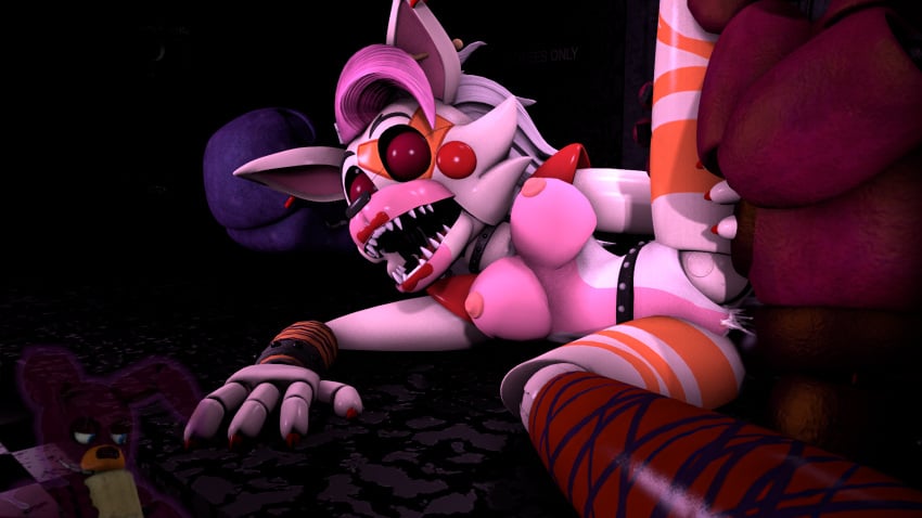 1boy 1boy1girl 1girls anal anal_insertion anal_penetration anal_sex blue_eyes bunny_boy crosxsfm cum cum_in_ass cum_in_pussy cum_inside five_nights_at_freddy's five_nights_at_freddy's:_security_breach glamrock_mangle penetration penis penis_in_ass penis_in_pussy penis_in_vagina penis_inside purple_skin sex spring_bonnie spring_bonnie_(fnaf) straight vaginal_insertion vaginal_penetration vaginal_sex wolf_girl yellow_eyes