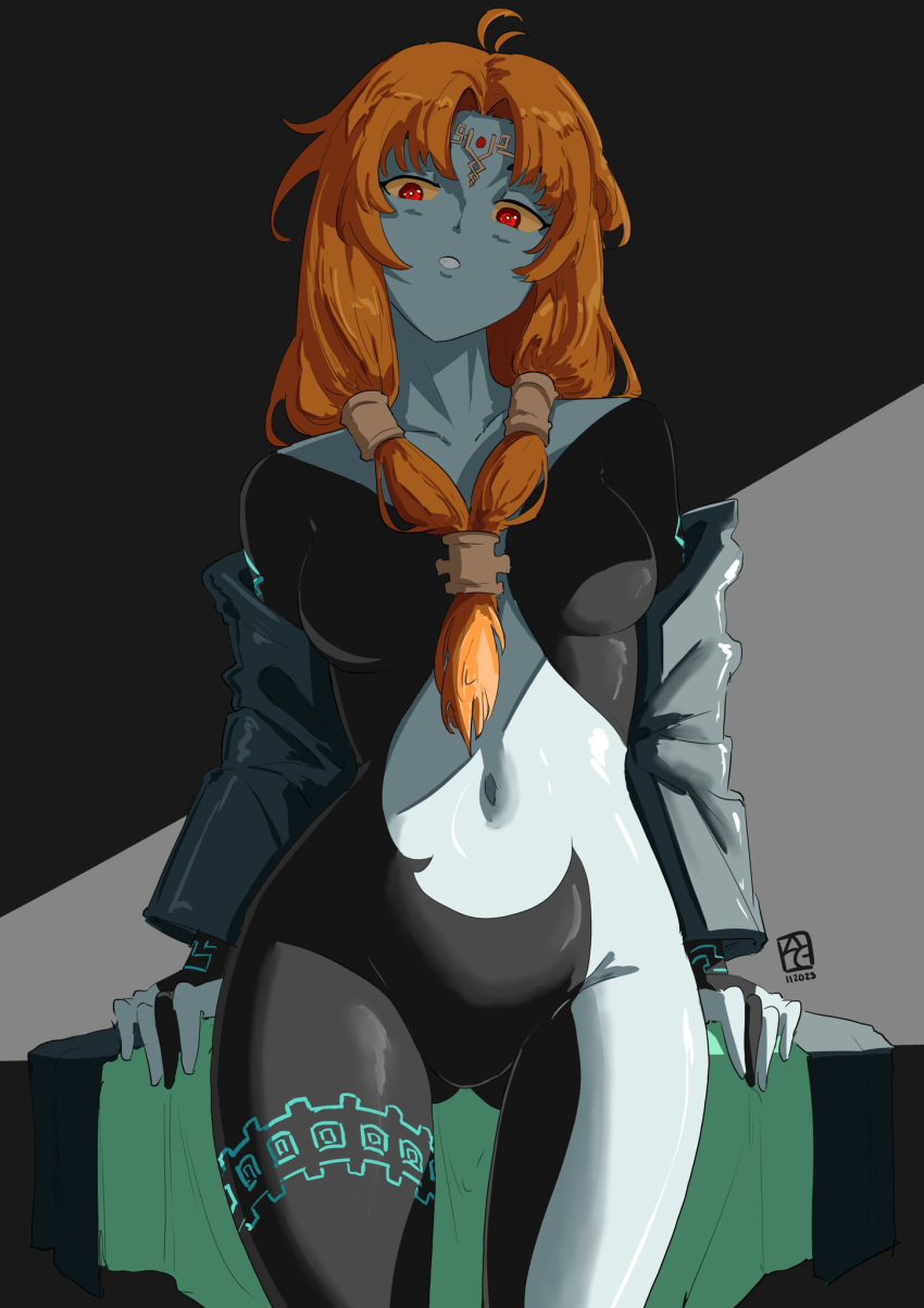 ass automatic_giraffe average_breasts breasts butt_fang female female_only midna mommy red_eyes shiny_skin small_breasts tagme the_legend_of_zelda the_legend_of_zelda:_twilight_princess thick_thighs tummy twili_midna twilight_princess