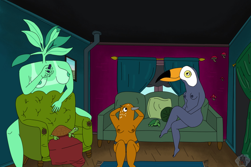 breasts cartoony naked tagme tuca_and_bertie