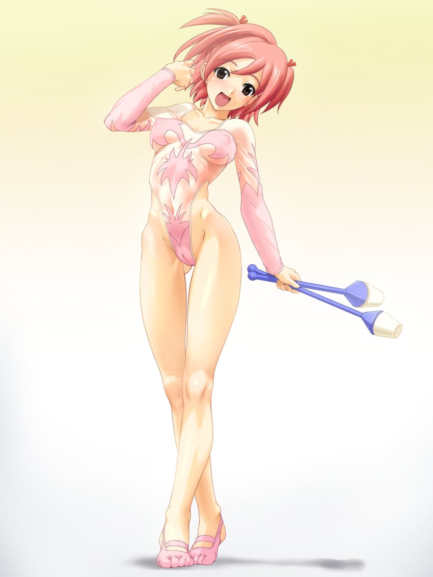 1girls blush breasts cameltoe clothing erect_nipples erect_nipples_under_clothes female highres mahou_sensei_negima mahou_sensei_negima! medium_breasts natsuya_(circle) sasaki_makie see-through see-through_clothing smile