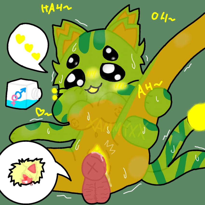 1:1 2024 2_tails 4_arms 4_eyes alien anthro blonde_hair blush breasts feline female furry genderswap_(mtf) glowing gnarpy_(regretevator) green_background green_body green_fur heart male markings multicolored_fur nipples penetration penis penis_in_pussy potion pussy red_body red_fur redesign_gnarpy regretevator roblox roblox_game sammyss self_upload sweat tails text vagina vaginal vaginal_penetration vaginal_sex yellow_body yellow_fur