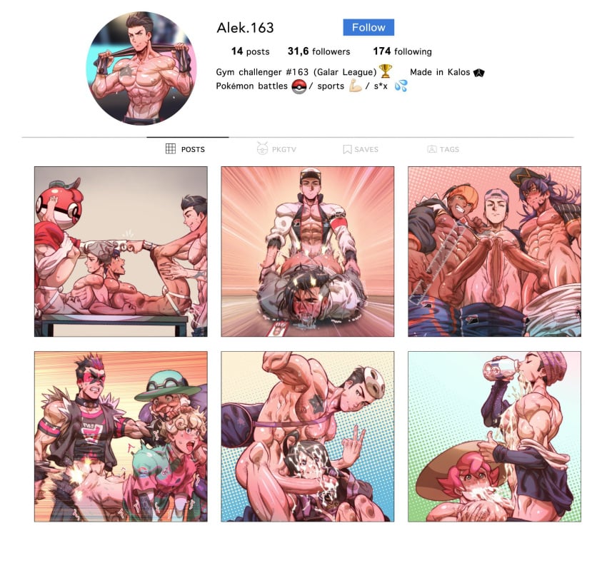 2boys 3boys abs allister_(pokemon) anal anal_sex arm_grab bara bede_(pokemon) big_dom_small_sub big_penis blowjob bukkake character_request cum cum_on_face dilf dreadful_alibi duo ejaculation erect_penis erection facial fellatio foursome from_behind gay_anal gay_blowjob gay_domination gay_sex hop_(pokemon) huge_cock large_penis leon_(pokemon) male male/male male_only milk milo_(pokemon) muscular muscular_male opal_(pokemon) oral oral_penetration oral_sex pecs picture picture_frame pokemon raihan_(pokemon) rough_sex semen slap slap_mark slapping_butt social_media team_yell threesome twitter veiny_penis victor_(pokemon) yaoi