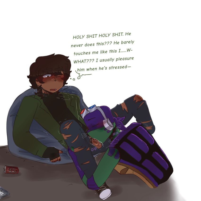 anthro blowjob dark-skinned_male donatello donatello_(tmnt) gay gay_blowjob male male_only oc original_character penis rise_of_the_teenage_mutant_ninja_turtles self_insert selfharm_scars sucking sucking_penis suprised_look teen_boy teenage_mutant_ninja_turtles teenager tmnt turtle yaoi