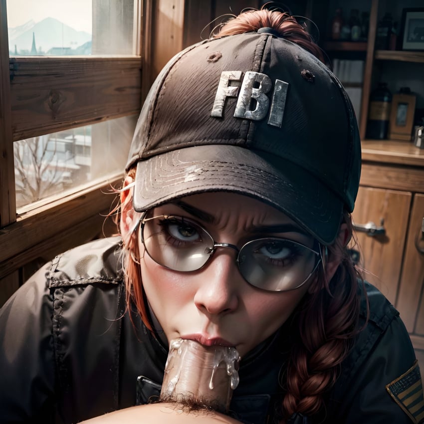 1boy 1boy1girl 1girls ai_generated angry angry_face arbitrary ash_(rainbow_six) baseball_cap blowjob blowjob_face blowjob_pov braid braided_hair cock_sucking cum cum_in_mouth deepthroat eliza_cohen fbi_cap fellatio female female_focus female_soldier glaring glaring_at_viewer glasses hetero hetero_sex hi_res human_only israeli jewish jewish_female male male_pov only_female oral oral_creampie oral_only oral_sex penis_in_mouth pov pov_eye_contact rainbow_six_siege red_hair soldier stable_diffusion straight stubborn sucking_penis sunglasses tinted_eyewear unseen_character unseen_male_face woman young young_female young_woman