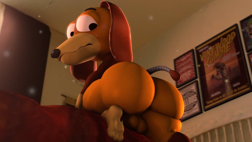 aidenz bedroom big_ass big_butt disney male_focus male_only male_present pixar slinky_dog_(toy_story) tagme toy_story