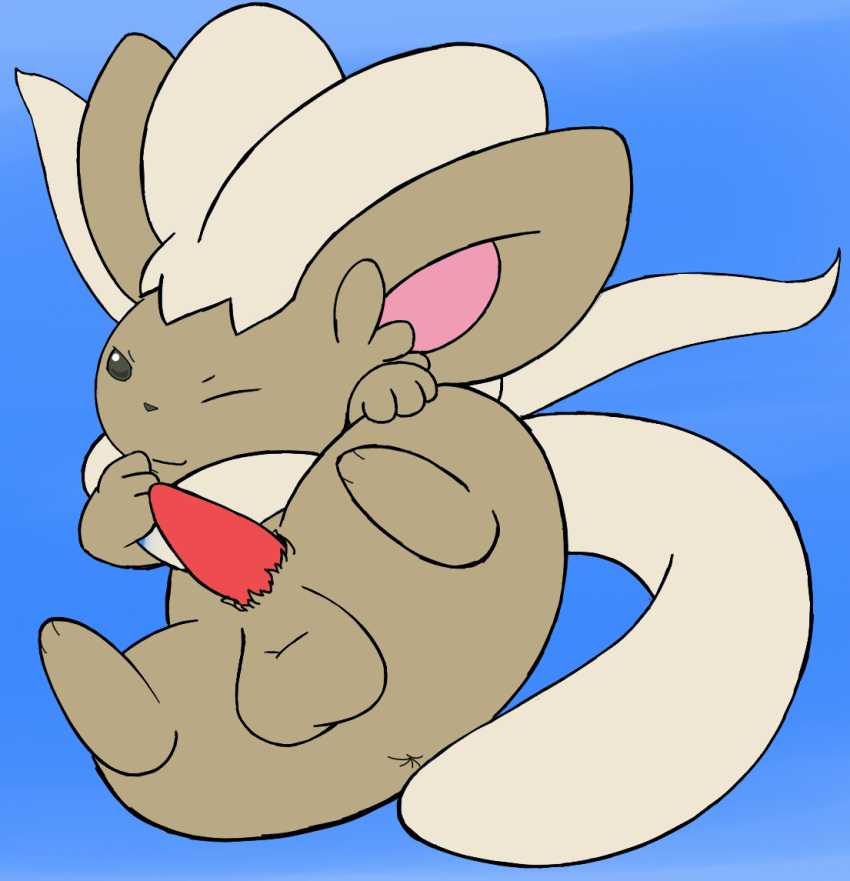 anus balls chinchilla cinccino ears fur furry male_only one_eye_closed penis pokémon_(species) pokemon presenting shiny_cinccino shiny_pokemon tagme yiff yumei