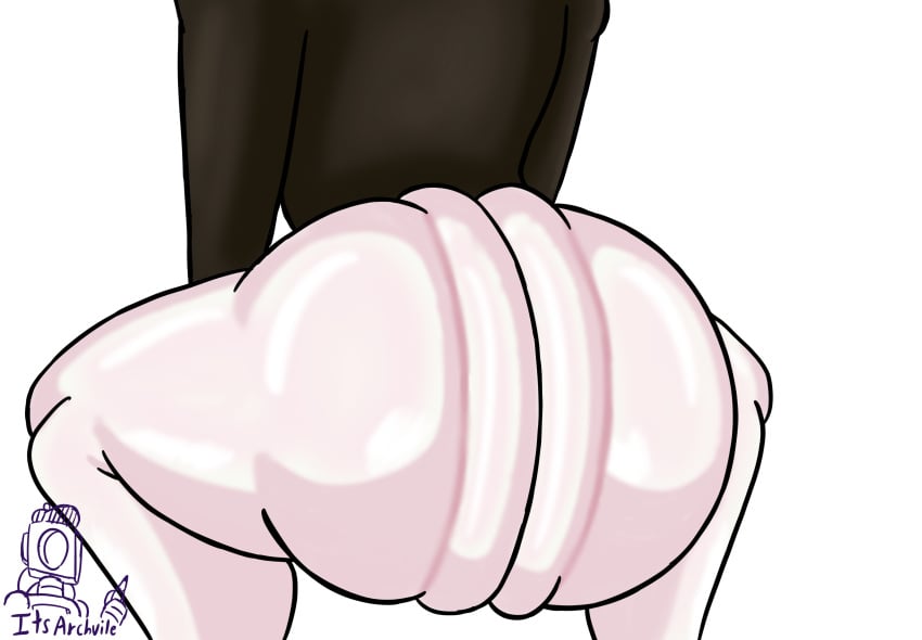 1boy ass ass_focus big_butt bubble_butt caked_up employee_(lobotomy_corporation) femboy feminine_male huge_ass its_archville lobotomy_corporation male male_focus male_only project_moon self_upload shaking signature solo squatting thick_ass thick_thighs thighs twerking