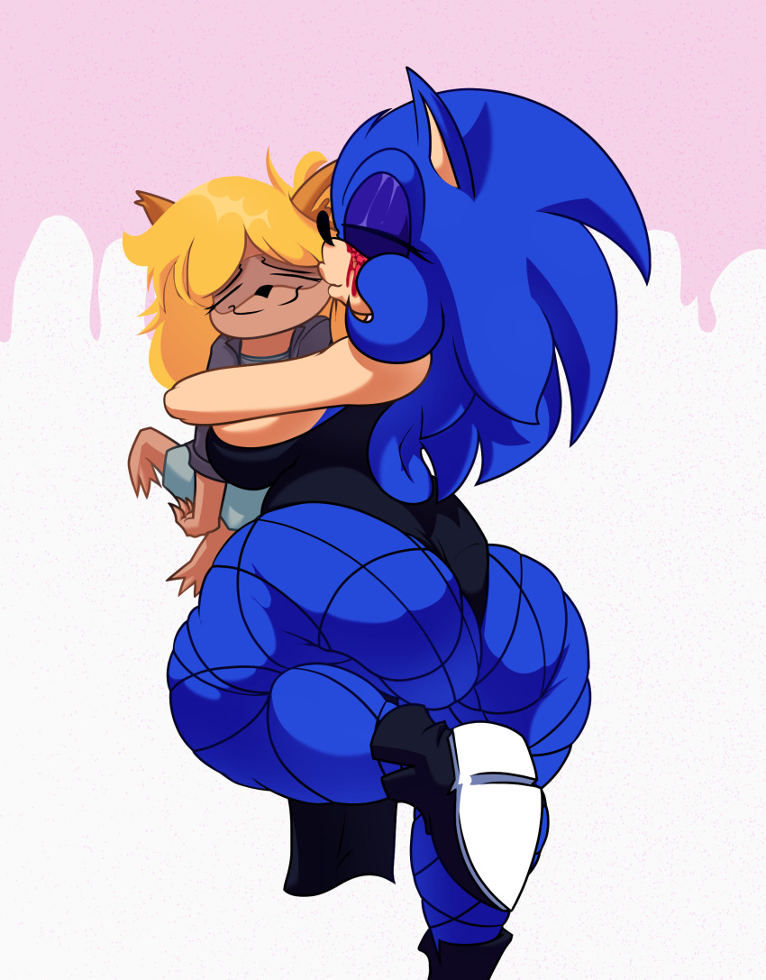 anthro ass bwisk eris_(hsc) kissing liljuliax mikulazo_chan thighs