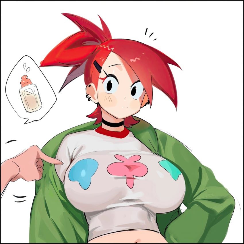 1girl1futa 1girls artist_request big_breasts cartoon_network foster's_home_for_imaginary_friends frankie_foster image_set red_hair red_hair tagme_(artist)