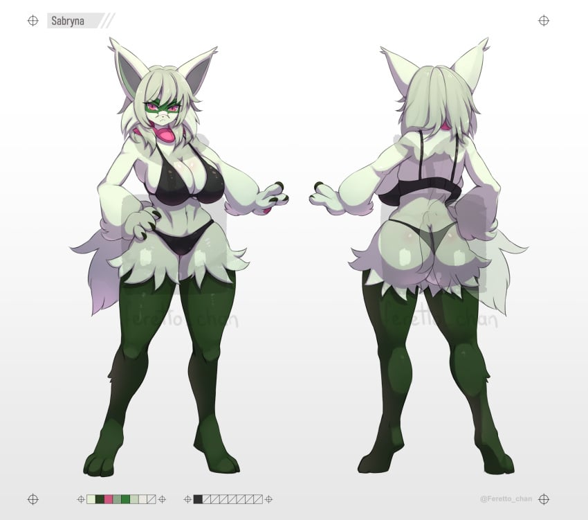 1girls anthro blush breasts cleavage creatures_(company) female_focus female_only feretto_chan fox_ears fur furry game_freak generation_9_pokemon mammal maskless_meowscarada meowscarada nintendo pokémon_(species) pokemon pokemon_(species) pokemon_sv starter_pokemon