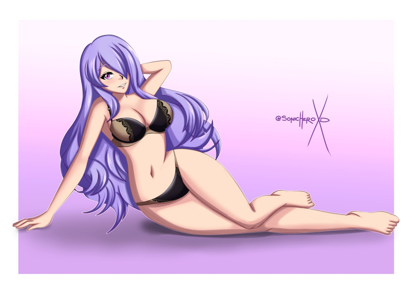 2d artist_name breasts camilla_(fire_emblem) female female_only fire_emblem fire_emblem_fates light-skinned_female light_skin looking_at_viewer nintendo pale-skinned_female pale_skin solo sonicheroxd watermark