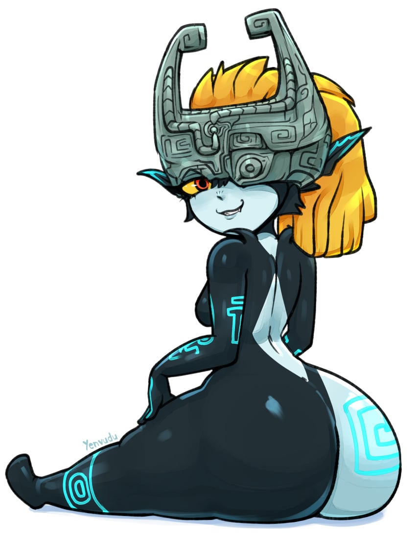 1girls ass ass_bigger_than_head big_ass female female_only imp imp_midna looking_at_viewer midna nintendo sitting solo tagme the_legend_of_zelda the_legend_of_zelda:_twilight_princess twilight_princess wide_hips yenvudu