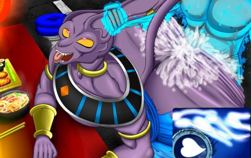 ahe_gao anal anal_breeding anal_orgasm anal_sex beerus big_ass big_ass_(male) big_butt breeding dragon_ball dragon_ball_super femboy gay gay_sex heart-shaped_pupils impregnation_attempt impregnation_risk looking_pleasured male/male male_penetrating_male mating nobody147 pregnancy_risk yaoi