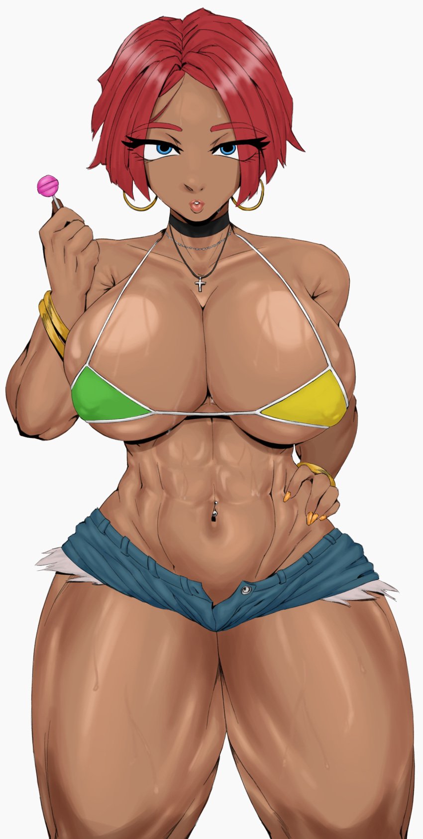 brazilian brazilian_female female female_focus female_only giovanna_(guilty_gear) guilty_gear spicyakai tagme tan tan_body tan_skin