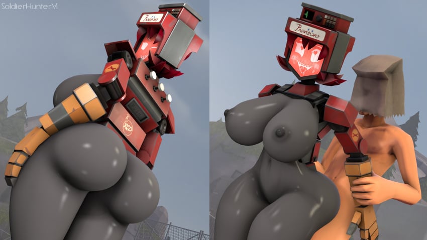 1boy 1girls 2024 3d 3d_(artwork) 4k ass ass big_ass big_breasts black_skin blue_bikini blue_eyes blue_hair breasts completely_nude dark-skinned_female dark_skin dispenelope_(diamond_nella) dispenser dispenser_(team_fortress_2) dispenser_lady hair happy happy_face happy_sex huge_ass huge_breasts humanoid naked nude nude_female red_eyes red_hair robot robot_girl robot_humanoid self_upload sex soldierhunterm source_filmmaker standing standing_sex team_fortress team_fortress_2 thick_thighs valve