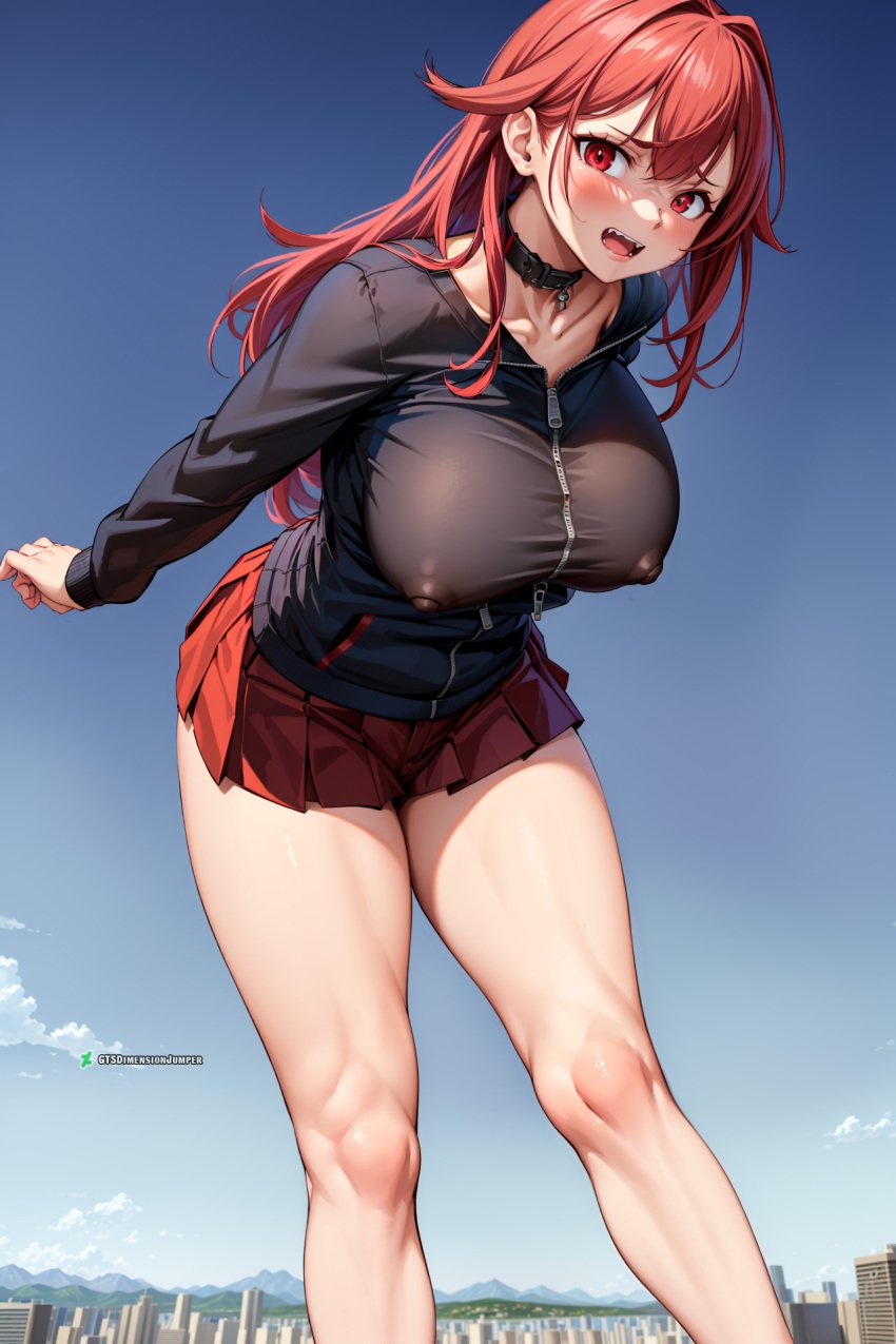 1girls ai_generated anime_style ass bigger_female breasts delinquent feet female female_only giantess gtsdimensionjumper height_difference height_growth hi_res hips huge huge_ass huge_breasts huge_butt human larger_female looking_at_viewer macrophilia microphilia nipples nude oc original original_character pussy red_hair sexy_armpits sexy_pose shrinking solo straight taller_female taller_girl thick_thighs vaginal_penetration voluptuous voluptuous_female wide_hips