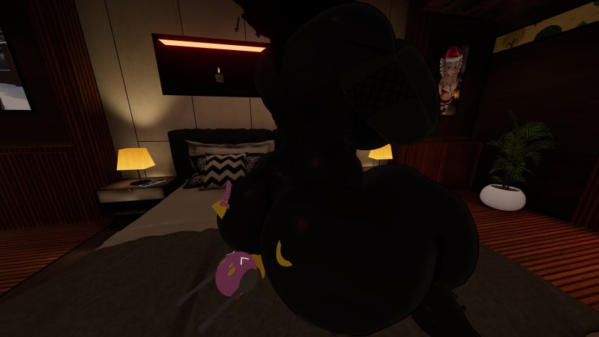 big_ass big_breasts electric_ryu facesitting female smiler_(the_backrooms) vrchat vrchat_avatar